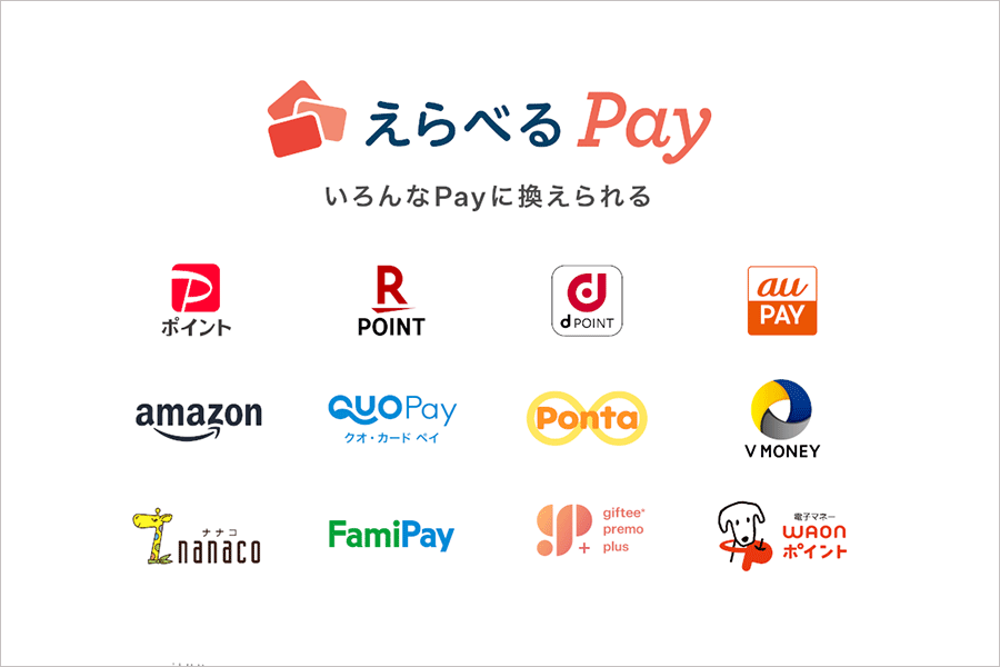 えらべるPayとは？交換レート一覧と還元率・お得な交換方法